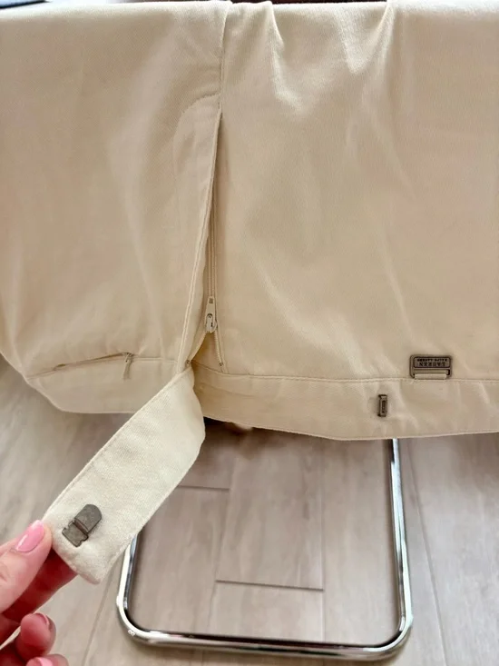 Ralph Lauren Cotton Cream Women’s Pants Size 10 - Picture 6 of 8